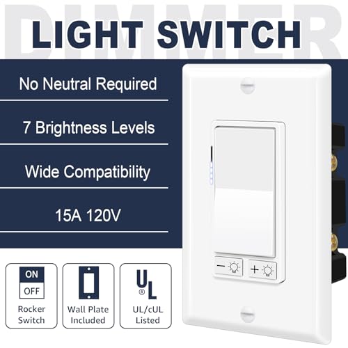 Dimmer Light Switch (4 Count)