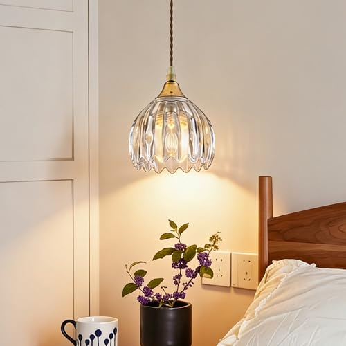 Clear Tulip Glass Lamp Shades Set of 2 (2 Count)