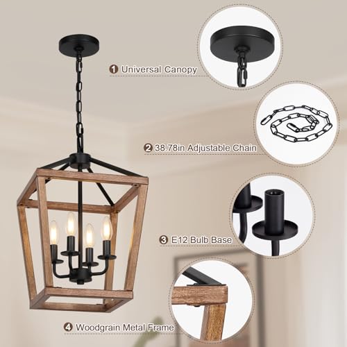 4 Light Farmhouse Chandelier