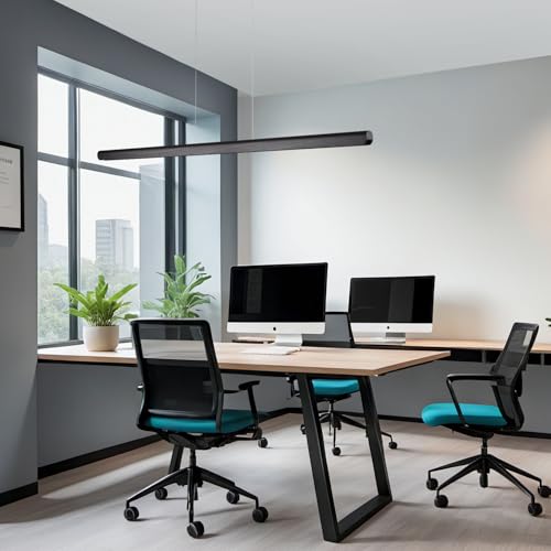 47inch Wood LED Linear Pendant Light
