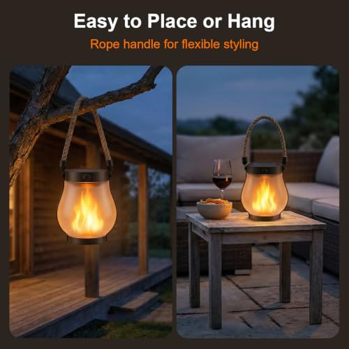 Solar Lanterns Outdoor Waterproof 2 (2 Count)