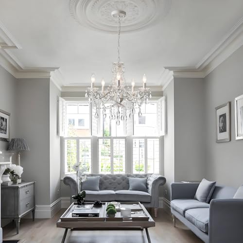 Crystal White Chandelier