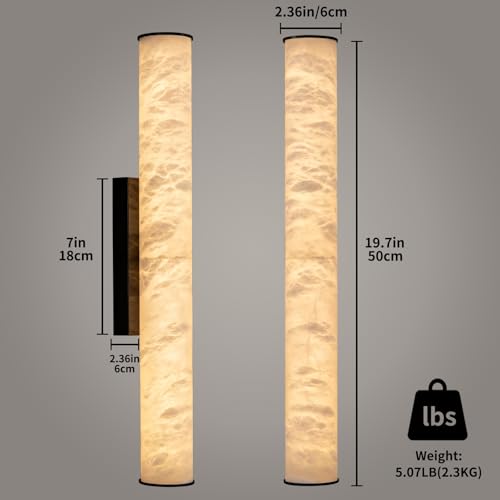 19.7" Spanish Alabaster Wall Sconce