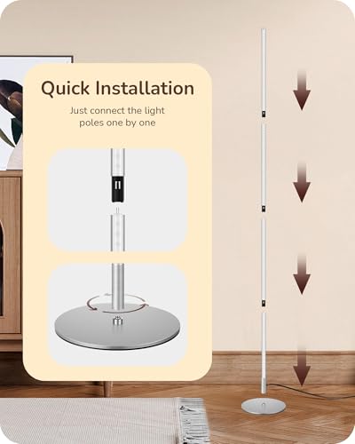 59.84" LED Corner Floor Lamp (25 Count)