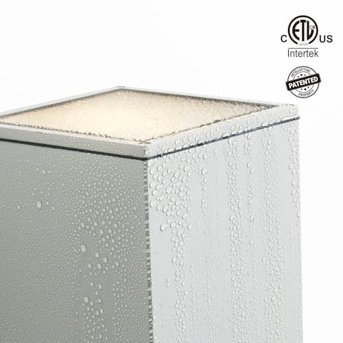 18" Modern Outdoor Porch Light in 2 Lights (2 Count)