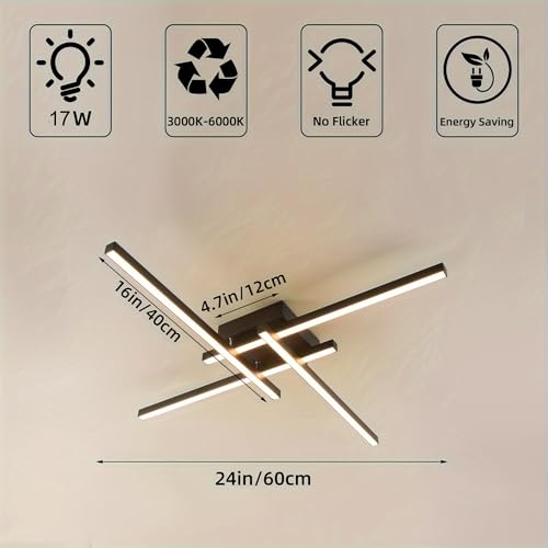 3 Color temperatures Adjustable Flush Mount Ceiling Light