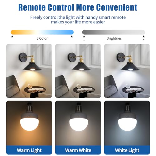 Black & Gold Vintage Rechargeable Battery Operated Wall Sconces (2 Count)