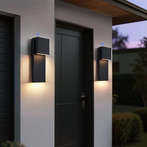 Dusk to Dawn Outdoor Wall Lights 2 Packs (2 Count)