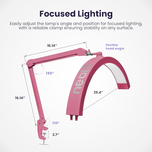 Half Moon LED Table Lamp for Estheticians & Nail Techs