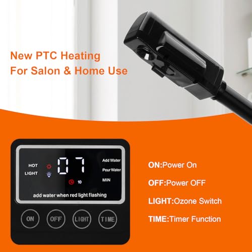 Professional Facial Steamer with 5X Magnifying Lamp