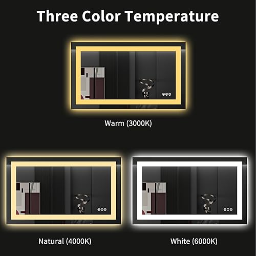40"X24" LED Bathroom Mirror with Lights