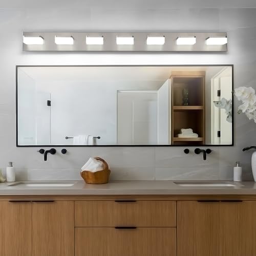 7 Light Bathroom Vanity Light Fixture Over Mirror