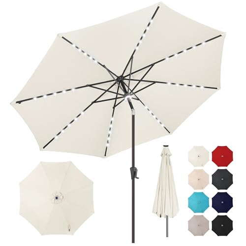 Solar Patio Umbrella with Centre Light