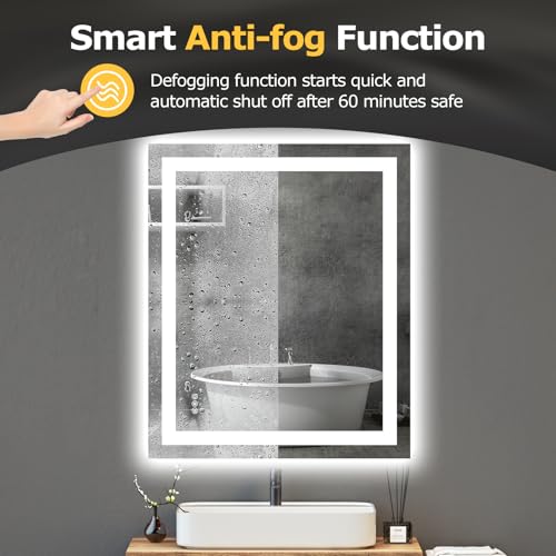 36"X30" LED Bathroom Mirror with Lights