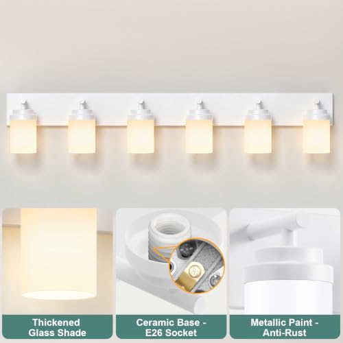 Bathroom Light Fixture White