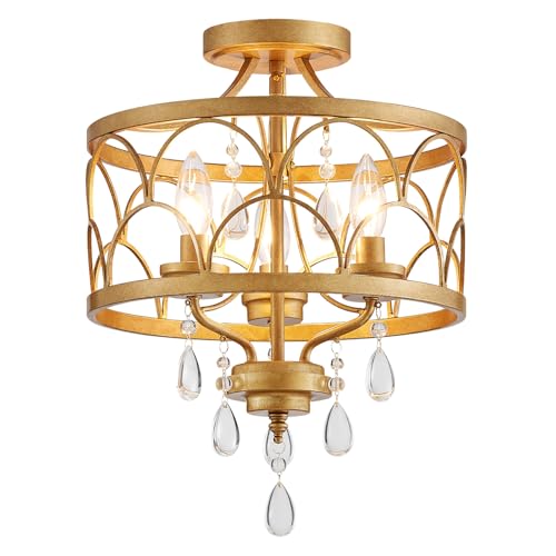Crystal Ceiling Light Fixture