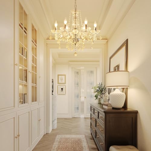 Crystal Chandelier Light Fixture (6 Count)