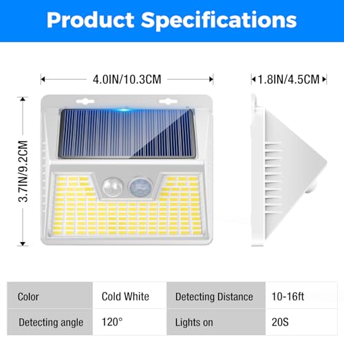 Solar Lights Outdoor Motion Sensor Waterproof