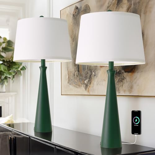 25.75" Modern Table Lamp for Bedroom Set of 2 (2 Count)
