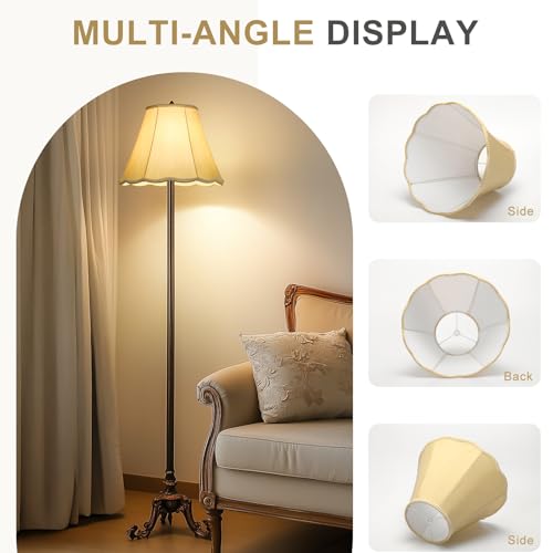 Scalloped Lamp Shades Set of 2 (2 Count)