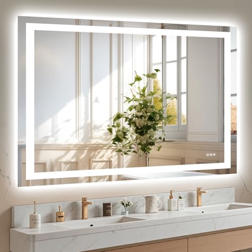 48"X40" LED Bathroom Mirror with Lights