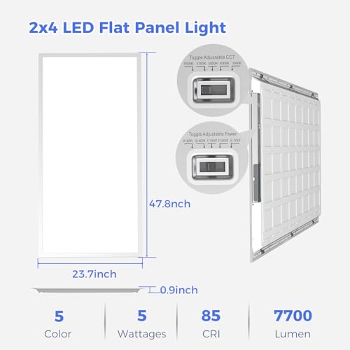 1 Pack 2x4 LED Flat Panel Light