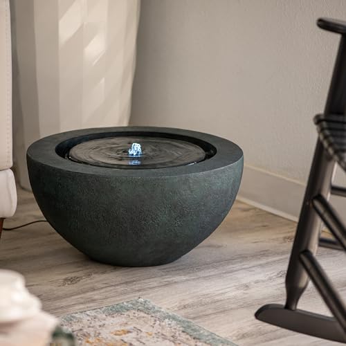 9.65" H Round Sphere Water Fountain Indoor