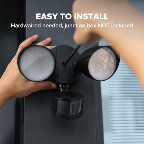 2 Pack 32W 3500 Lumen LED Security Lights Motion Sensor Light Outdoor (2 Count)