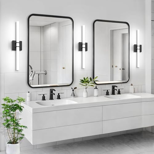 Modern Black Vanity Light Bar 24 Inch