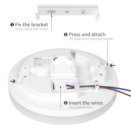 8.7 inch Flush Mount LED Ceiling Light for Bathroom