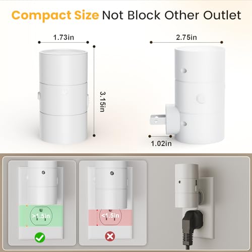 Night Light Dimmable Led Night Lights Plug into Wall (4 Count)