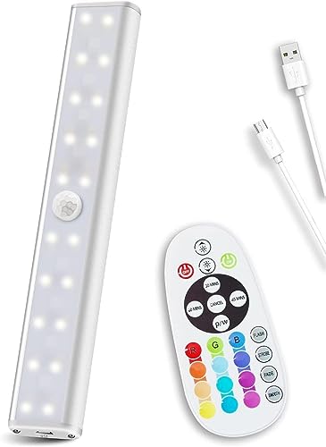 Remote Control RGB Lights Under Cabinet Lighting Rechargeable