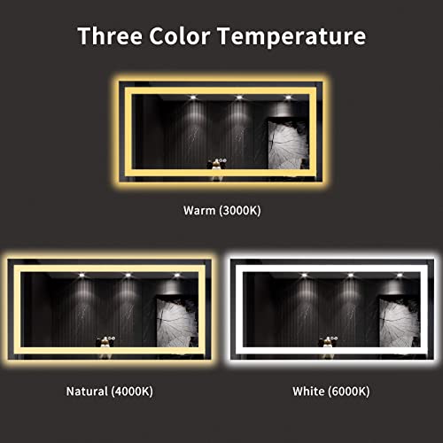 60X30 LED Bathroom Mirror with Lights