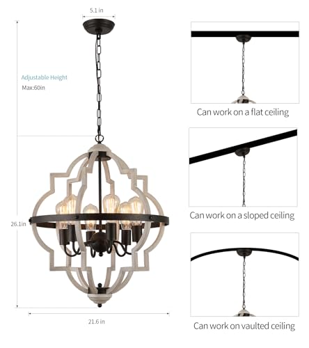 Farmhouse Rustic Chandelier