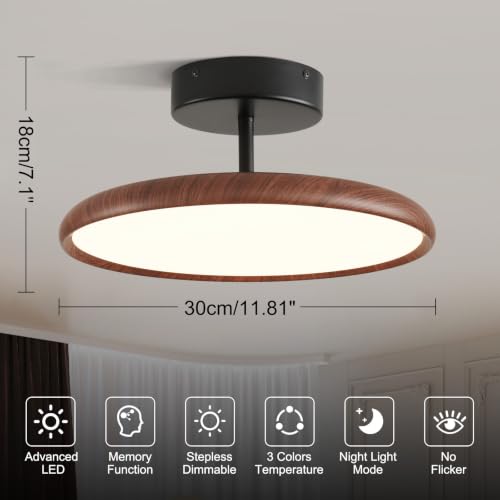 Nordic Semi Flush Ceiling Light