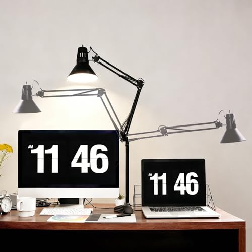 Black Dimmable Desk Lamp with Clamp