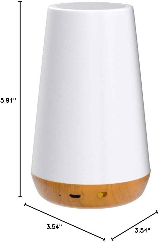 THAUSDAS Night Light, Dimmable Touch Lamp for Bedroom, Portable Table Bedside Lamp, 5 Brightness 13 RGB Colors, Night Lights for Baby Nursery Bathroom