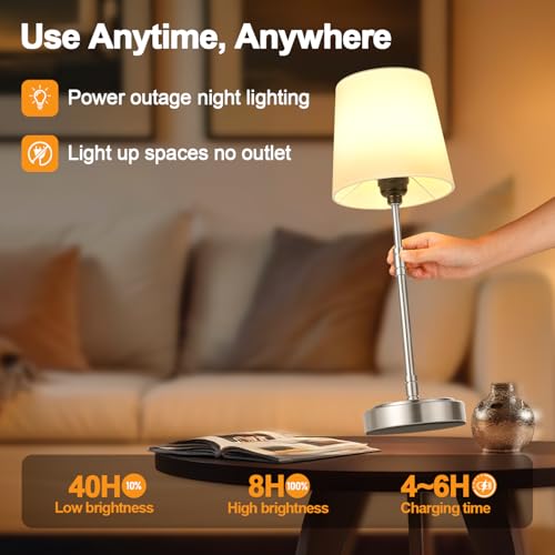 Cordless Table Lamps Set of 2 (2 Count)