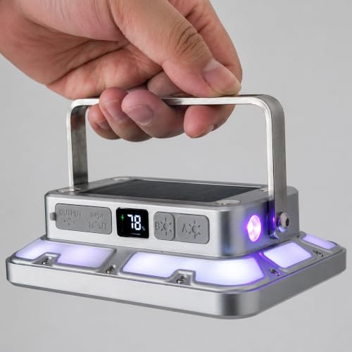 Rechargeable LED Umbrella Light Brightness Working Aluminum for Camping BBQ