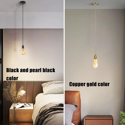 2 Pack Mini Vintage Pendant Light Cord Kit 4.92ft (2 Count)