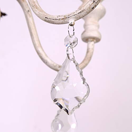 6 Light French Country Chandelier Farmhouse Candle Style W20.8