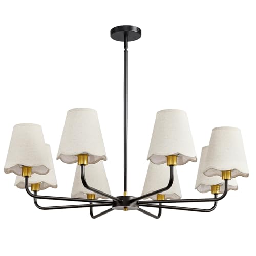 Modern Black and Gold Chandelier 8