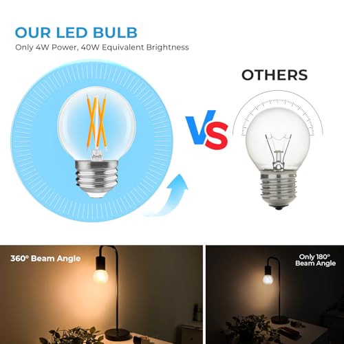 E26 G16.5 Edison LED Globe Bulb (6 Count)