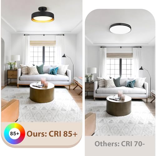 Semi Flush Mount LED Ceiling Light 3000K