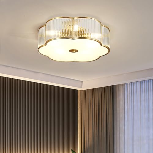 20 in Vintage Style Brass Ceiling Light for Dining Room Living Room