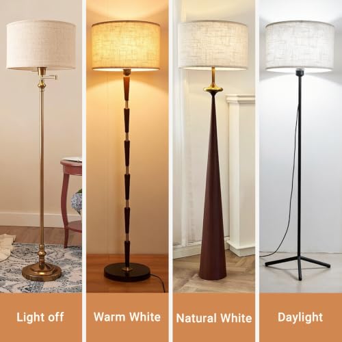 Beige Large Drum Lamp Shade for Floor Lamps