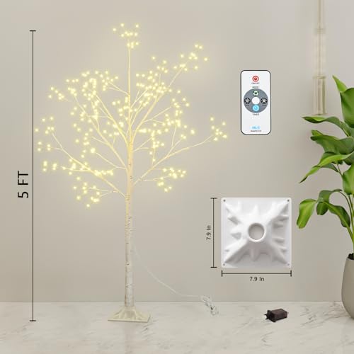 288 LED Birch Tree Light Remote Control