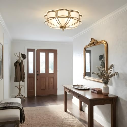 Brass Flush Mount Ceiling Light