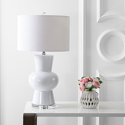 Julia Hourglass 28.5" Ceramic Bedside Table Lamp