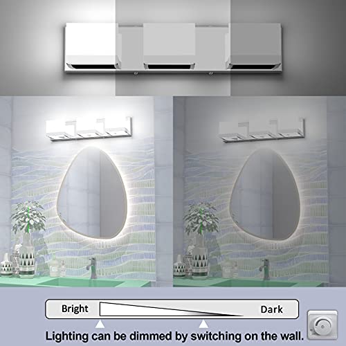 3 Lights Dimmable LED Modern Vanity Lights for Bathroom